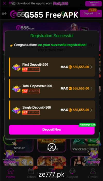 G555 game is online earning app for androids